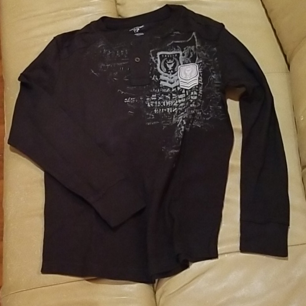 Boys black long sleeve shirt